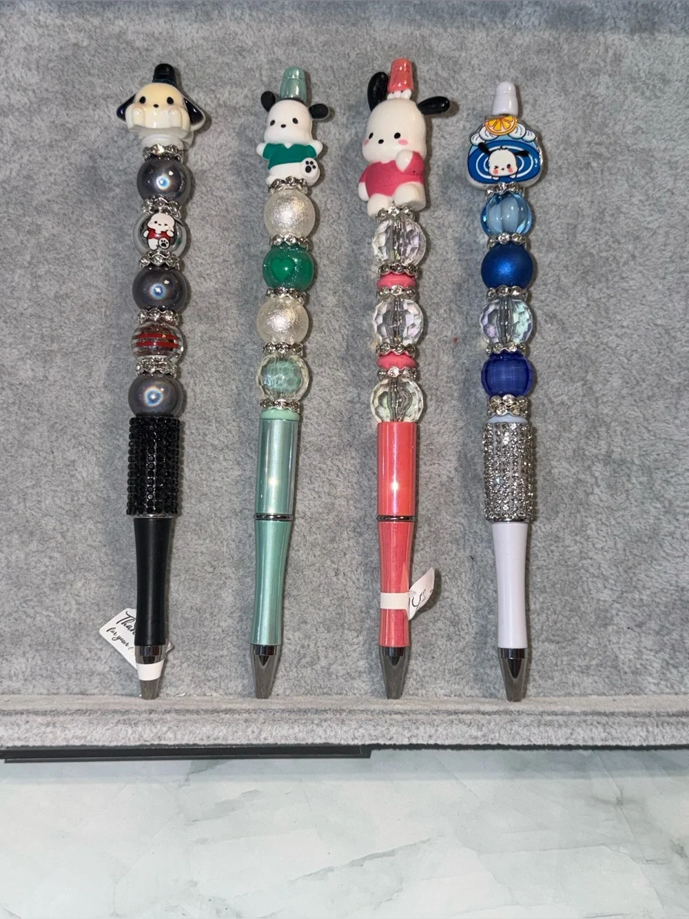 P1338 Handcrafted Beaded Decorative Ballpoint Pen - You choose